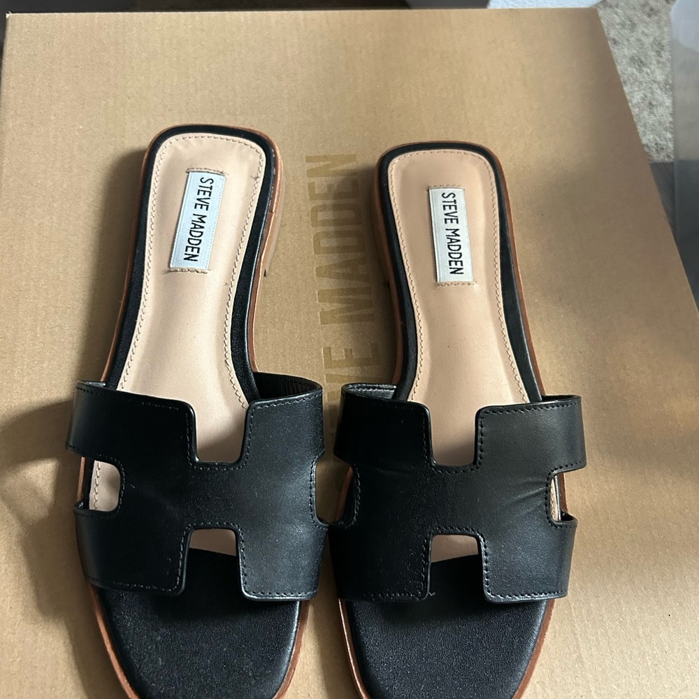 Steve Madden Black Women's Sandals